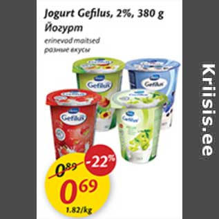 Allahindlus - Jogurt Gefilus, 2%, 380 g