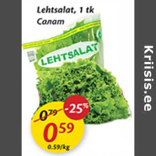 Allahindlus - Lehtsalat, 1 tk