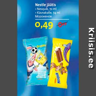 Allahindlus - Nestle jäätis