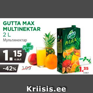 Allahindlus - GUTTA MAX MULTINEKTAR 2 L