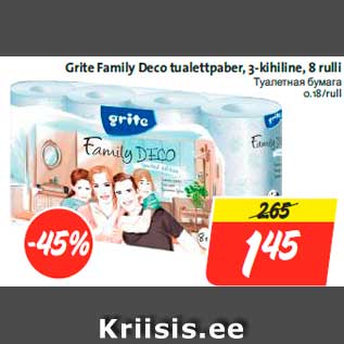 Allahindlus - Grite Family Deco tualettpaber