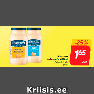 Allahindlus - Majonees Hellmann