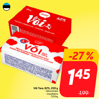 Allahindlus - Või Tere, 82%, 200 g