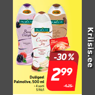 Allahindlus - Dušigeel Palmolive, 500 ml