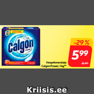 Allahindlus - Veepehmendaja Calgon Power, 1 kg**