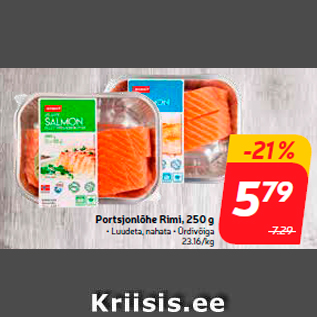 Allahindlus - Portsjonlõhe Rimi, 250 g