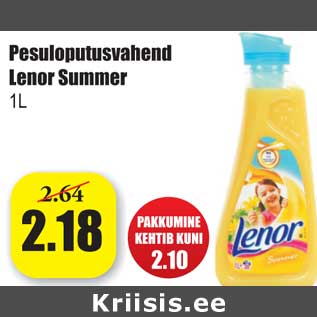 Allahindlus - Pesuloputusvahend Lenor Summer 1L