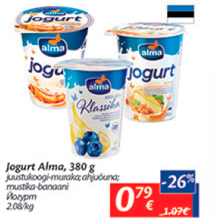 Allahindlus - Jogurt Alma, 380 g