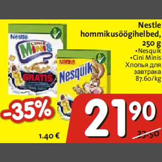 Allahindlus - Nestle hommikusöögihelbed