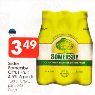 Allahindlus - Siider Somersby Citrus Fruit