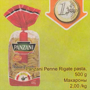 Allahindlus - Panzani Penne Rigate pasta, 500 g