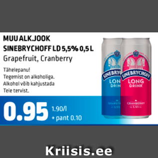 Allahindlus - MUU ALK.JOOK SINEBRYCHOFF LD 5,5%, 0,5 L