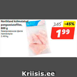 Allahindlus - Northland külmutatud pangaasiusefilee, 800 g