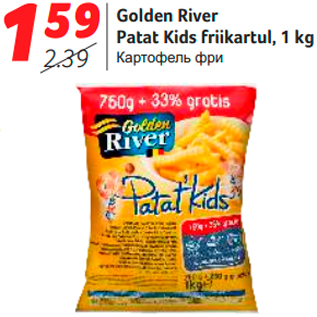 Allahindlus - Golden River Patat Kids friikartul, 1 kg