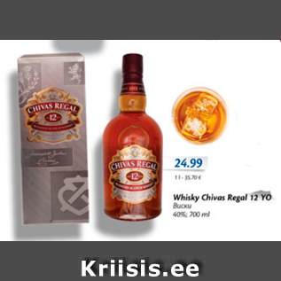 Allahindlus - Whisky Chivas Regal 12 YO