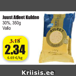 Allahindlus - Juust Atleet Kuldne