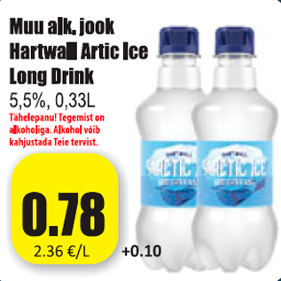 Allahindlus - Muu alk. jook Harwall Artic Ice Long Drink