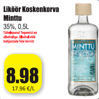 Allahindlus - Liköör Koskenkorva Minttu