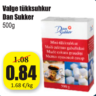 Allahindlus - Valge tükksuhkur dan Sukker 500 g