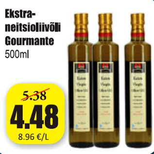 Allahindlus - Ekstra-neitsioliiviõli Gourmante 500 ml