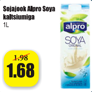 Allahindlus - Sojajook Alpro Soya kaltsiumiga 1 l