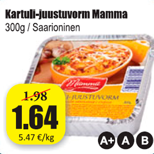 Allahindlus - Kartuli-juustuvorm Mamma