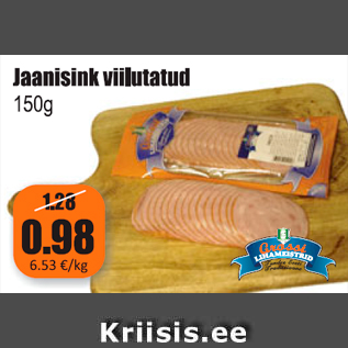 Allahindlus - Jaanisisink viilutatud 150 g