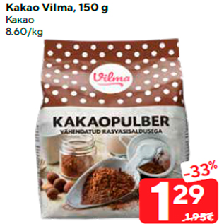 Allahindlus - Kakao Vilma, 150 g