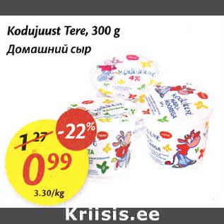 Allahindlus - Kodujuust Tere, 300 g