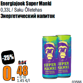 Allahindlus - Energiajook Super Manki