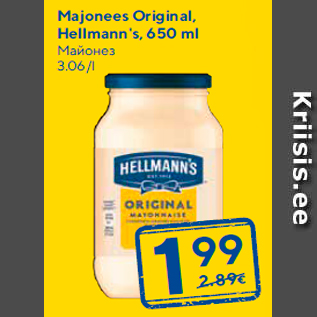 Allahindlus - Majonees Original, Hellmann