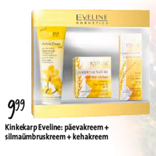 Allahindlus - Kinkekarp Eveline:päevakreem+silmaümbruskreem+kehakreem