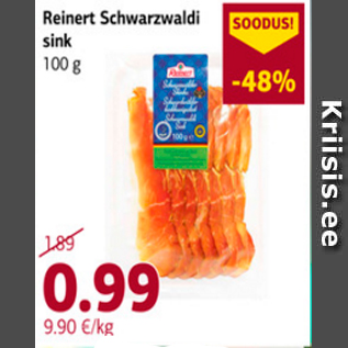 Allahindlus - Reinert Schwarzwaldi sink 100 g