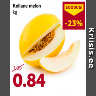 Allahindlus - Kollane melon kg