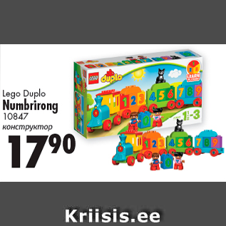 Allahindlus - Lego Duplo Numbrirong 10847