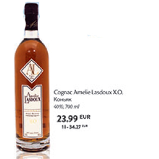 Allahindlus - Cognac Amelie Lasdoux X.O.