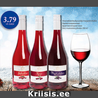 Allahindlus - Aromatiseeritud puuvilja marjavein Karksi 750 ml