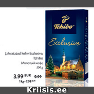 Allahindlus - Jahvatatud kohv Exclusive Tchibo 500 g