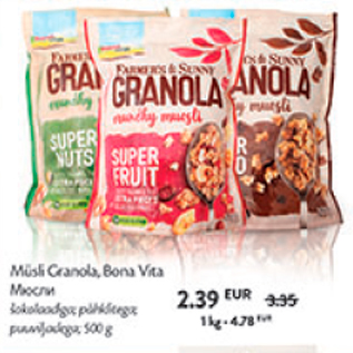 Allahindlus - Müsli Granola, Bona Vita 500 g