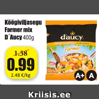 Allahindlus - Köögiviljasegu Farmer mix D´Aucy 400 g