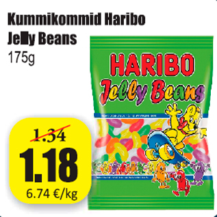 Allahindlus - Kummikommid Haribo Jelly Beans 175 g