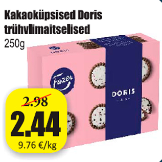 Allahindlus - Kakaoküpsised Doris trühvlimaitselised 250 g