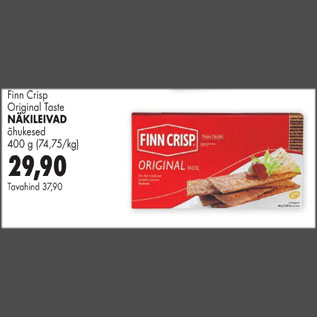 Allahindlus - Finn Crisp Original Taste Näkileivad õhukesed