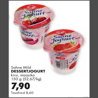 Allahindlus - Sahne Mild Dessertjogurt