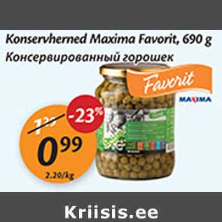 Allahindlus - Konserveritud Maxima Favorit, 690 g