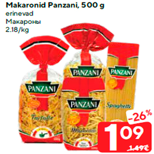 Allahindlus - Makaronid Panzani, 500 g