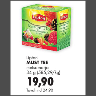 Allahindlus - Lipton MUST TEE metsamarja