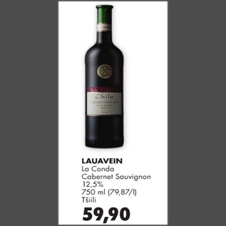 Allahindlus - LAUAVEIN La Conda Cabernet Sauvignon 12.5%