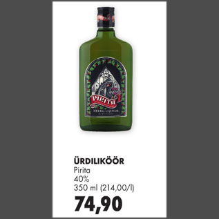 Allahindlus - ÜRDILIKÖÖR Pirita 40%