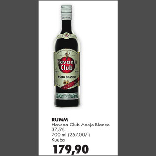 Allahindlus - RUMM Havana Club Anejo Blanco 37,5%